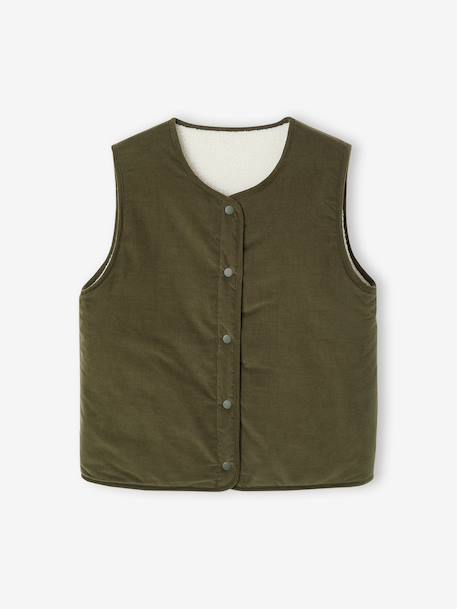 Gilet femme sans manches réversible capsule famille écru 9 - vertbaudet enfant 
