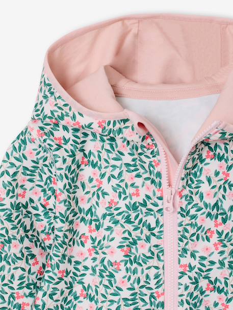 Sweat sport fille zippé écru 3 - vertbaudet enfant 