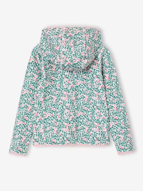 Sweat sport fille zippé écru 2 - vertbaudet enfant 