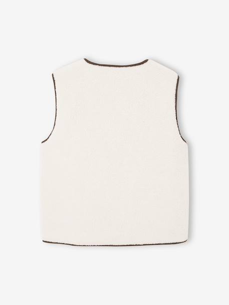 Gilet femme sans manches réversible capsule famille écru 3 - vertbaudet enfant 