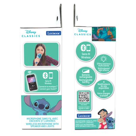 Karaoke microphone bluetooth/sans fil sitch avec effets sonores et lumineux MULTICOLORE 3 - vertbaudet enfant 