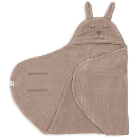 Couverture nomade bunny cloudy rib milky coffee Marron 2 - vertbaudet enfant 