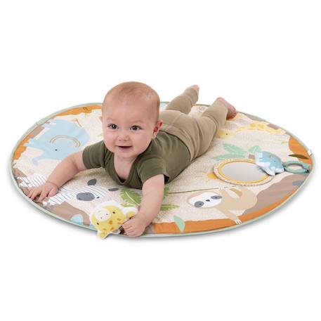 Tapis d'éveil sun valley Beige, vert, blanc+Bleu, orange, blanc 2 - vertbaudet enfant 