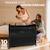 Lit Parapluie Kinderkraft MOON DREAM avec Sommier Suspendu, Matelas Inclus, Pliage en Un Geste et Sac de Transport Beige+Noir 8 - vertbaudet enfant 