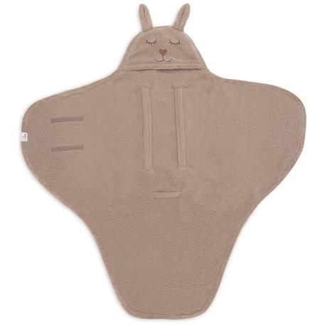 Couverture nomade bunny cloudy rib milky coffee Marron 3 - vertbaudet enfant 