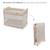 Lit Parapluie Kinderkraft MOON DREAM avec Sommier Suspendu, Matelas Inclus, Pliage en Un Geste et Sac de Transport Beige+Noir 4 - vertbaudet enfant 