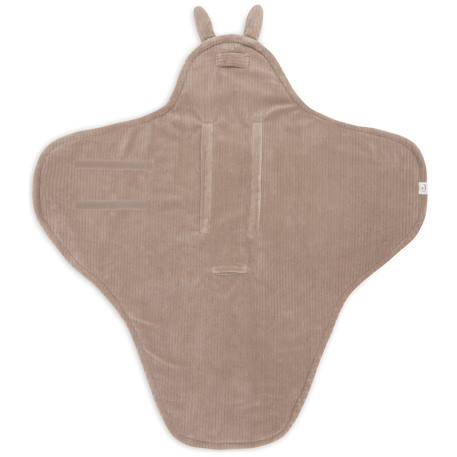 Couverture nomade bunny cloudy rib milky coffee Marron 4 - vertbaudet enfant 