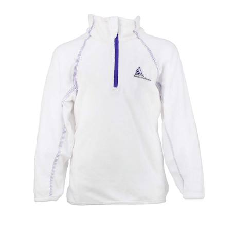 Sweat polaire fille gafine Blanc+Bleu marine+Corail+Fuchsia+Jaune+Noir+Turquoise+Vert+Violet 1 - vertbaudet enfant 