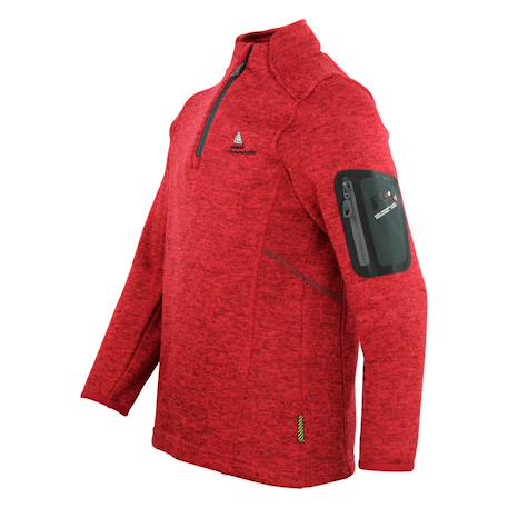 Sweat polaire garçon ecypa Bleu+Gris+Rouge+Vert 7 - vertbaudet enfant 