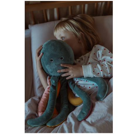 Pieuvre en peluche lestée 1,2 kg Bleu 6 - vertbaudet enfant 