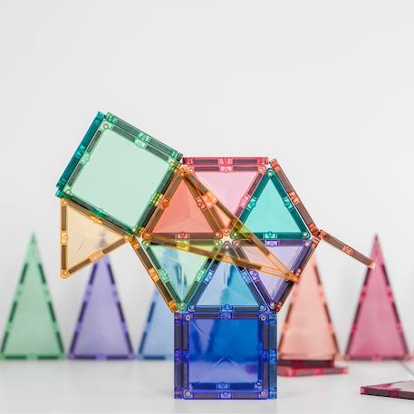 Jeu de construction magnétique pastel mini-paquet, 32 pièces Pastel 5 - vertbaudet enfant 