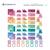 Jeu de construction magnétique pastel pack de creative, 120 pièces Pastel 6 - vertbaudet enfant 