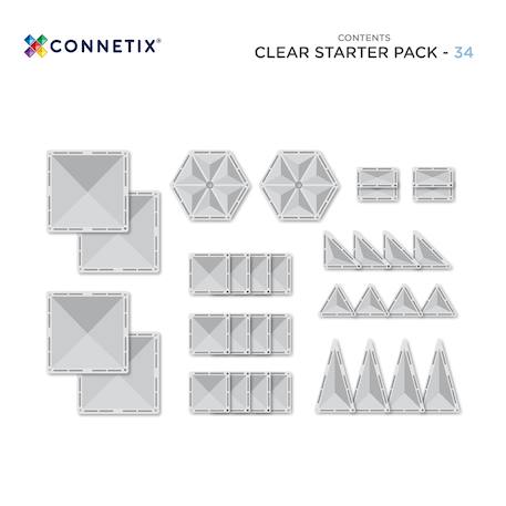 Jeu de construction magnétique clair pack de démarrage, 34 pièces Clear 6 - vertbaudet enfant 