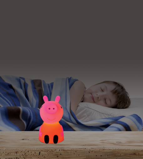Veilleuse peppa pig en 3d avec variation de couleurs Rose 5 - vertbaudet enfant 