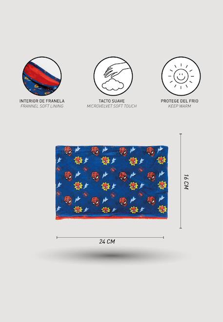 Tour de cou - Snood de nuit spiderman pour enfants Multicolor 5 - vertbaudet enfant 