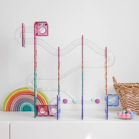 Jeu de construction magnétique pastel paquet course de balle , 106 pièces Pastel 5 - vertbaudet enfant 