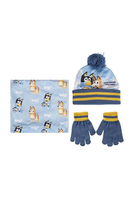 Bonnet + Gants + Tour de cou snood - Bluey Multicolor 1 - vertbaudet enfant 
