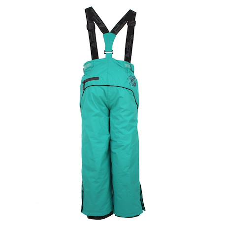 Pantalon de ski fille fapix Noir+Vert+Violet 5 - vertbaudet enfant 