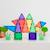 Jeu de construction magnétique arc-en-ciel mini-paquet, 24 pièces Arc-en-ciel 2 - vertbaudet enfant 
