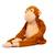 Singe en peluche lesté 0,5 kg Marron 1 - vertbaudet enfant 