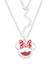 Collier minnie mouse birthstone Beige+Blanc+Bleu+Bleu Ciel+Bleu foncé+Bleu vert+Jaune+Orange+Rouge+Vert+Violet 20 - vertbaudet enfant 