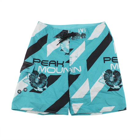 Bermuda de bain garçon ecidji Bleu+Vert+Violet 1 - vertbaudet enfant 