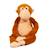 Singe en peluche lesté 0,5 kg Marron 2 - vertbaudet enfant 