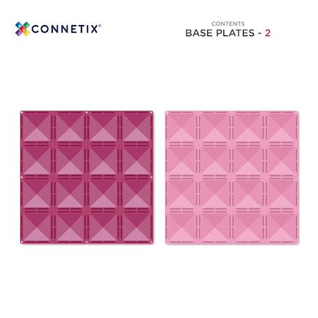 Jeu de construction magnétique pastel paquet de plaques de base, 2 pièces Rose-Baie 6 - vertbaudet enfant 