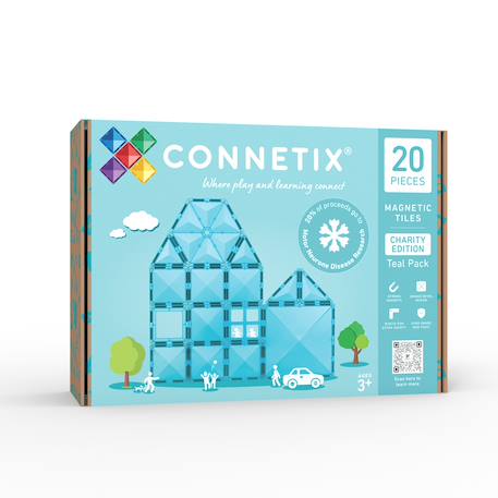 Jeu de construction magnétique édition caritative pack teal, 20 pièces Teal 1 - vertbaudet enfant 