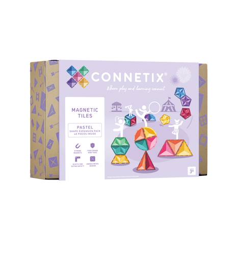 Jeu de construction magnétique pastel pack d'extension de forme, 48 pièces Pastel 1 - vertbaudet enfant 