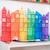 Jeu de construction magnétique arc-en-ciel pack de creative, 102 pièces Arc-en-ciel 5 - vertbaudet enfant 