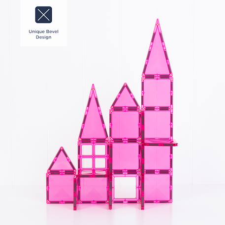Jeu de construction magnétique édition caritative pack pink, 20 pièces Pink 4 - vertbaudet enfant 