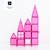 Jeu de construction magnétique édition caritative pack pink, 20 pièces Pink 4 - vertbaudet enfant 