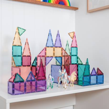 Jeu de construction magnétique pastel pack de démarrage, 64 pièces Pastel 5 - vertbaudet enfant 