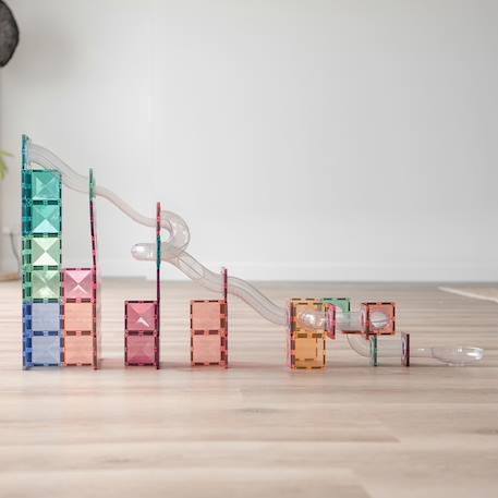 Jeu de construction magnétique pastel paquet course de balle , 80 pièces Pastel 5 - vertbaudet enfant 