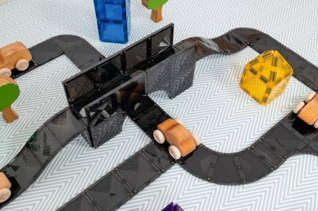 Jeu de construction magnétique roads pack de creative, 48 pièces Noir 4 - vertbaudet enfant 