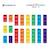 Jeu de construction magnétique arc-en-ciel paquet rectangle, 18 pièces Arc-en-ciel 6 - vertbaudet enfant 