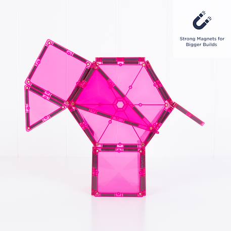 Jeu de construction magnétique édition caritative pack pink, 20 pièces Pink 2 - vertbaudet enfant 