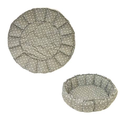 Tapis d'éveil & sac à jouets 3 en 1 bloom en coton Beige+Jaune moutarde+Marron foncé+Noir & Blanc+Rose+Vert 19 - vertbaudet enfant 