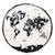 Tapis de jeu & sac à jouets - Worldmap/ Stars Noir & Naturel 4 - vertbaudet enfant 
