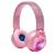 Casque lumineux pliable bluetooth et filaire girly avec limitation du volume  85 dB MULTICOLORE 1 - vertbaudet enfant 
