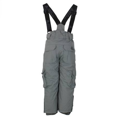 Pantalon de ski garçon eltaro Gris+Marron+Noir 3 - vertbaudet enfant 