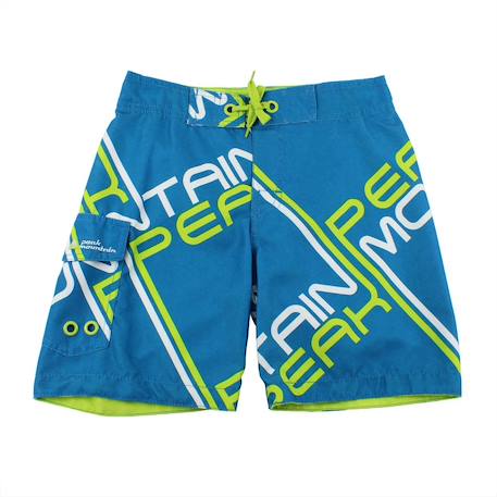 Bermuda de bain garçon ecoumea Blanc+Bleu+Noir 3 - vertbaudet enfant 