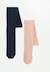 Lot de 2 paires de collants enfant tchatcha Bleu 1 - vertbaudet enfant 