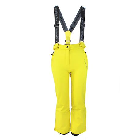 Pantalon de ski fille gashell Jaune+Noir+Orange 1 - vertbaudet enfant 