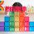 Jeu de construction magnétique arc-en-ciel paquet rectangle, 18 pièces Arc-en-ciel 5 - vertbaudet enfant 