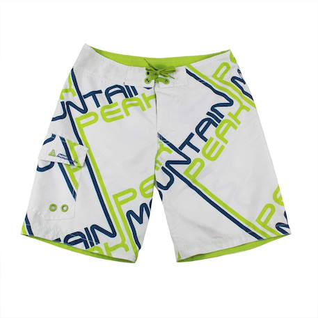 Bermuda de bain garçon ecoumea Blanc+Bleu+Noir 1 - vertbaudet enfant 