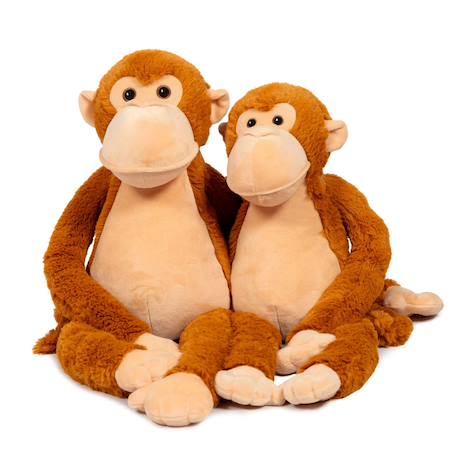 Singe en peluche lesté 1,1 kg Marron 5 - vertbaudet enfant 