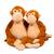 Singe en peluche lesté 1,1 kg Marron 5 - vertbaudet enfant 