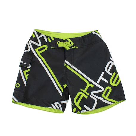 Bermuda de bain garçon ecoumea Blanc+Bleu+Noir 5 - vertbaudet enfant 